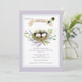 フェザーズネストベビーシャワー招待状 招待状 (スタンド正面)