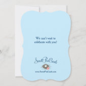 フェザーズネストリトルバードのシャワー招待状 招待状 (裏面)