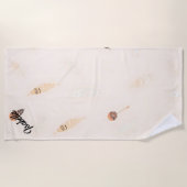 フェザーズラグジュアリーボホ人気があるコレクション ビーチタオル (正面)