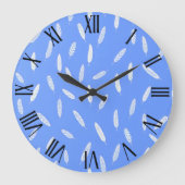 フェザーズラグジュアリーモダンボホコレクション ラージ壁時計 (正面)