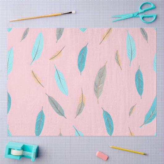 フェザーズラグジュアリー人気があるボホコレクション 薄葉紙 (クラフト)