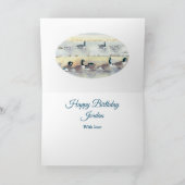 フェザータスティックおもしろいバードジョークのガチョウ誕生日カード カード (内部)