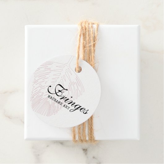 フェザーデザインボホマクラメありがとうつるラベル フェイバータグ (インサイチュ)