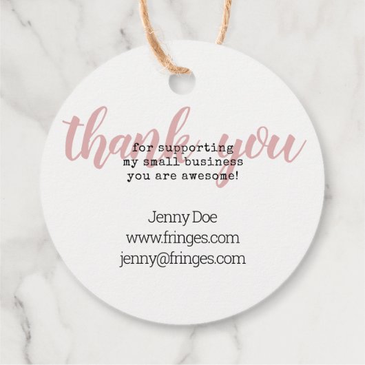 フェザーデザインボホマクラメありがとうつるラベル フェイバータグ (裏面)