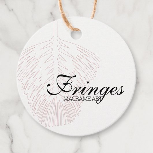 フェザーデザインマクラメアつるルラベル フェイバータグ (正面)