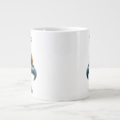 フェザードイーグルポートレートイーグルソアーズコーヒードパス ジャンボコーヒーマグカップ (正面)