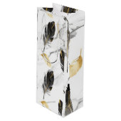 フェザードエレガンスワインバッグ ワインギフトバッグ (正面アングル)