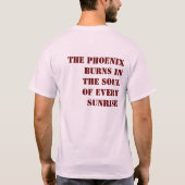 フェザードエンジェルズウィング長袖ティー Tシャツ (裏面)