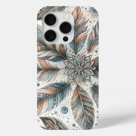 フェザードフラワー Case-Mate iPhoneケース (裏面)