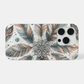 フェザードフラワー iPhoneケース (裏面横)
