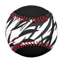 フェザードブラック/ガーネット/白野球