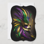 フェザードマスクマルディグラパーティー 招待状 (裏面)