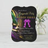 フェザードマスクマルディグラパーティー 招待状 (スタンド正面)