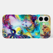 フェザードマスクヴェネツィアの仮装の夜を持つ女性 Case-Mate iPhoneケース (裏面 (横))