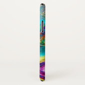 フェザードマスクヴェネツィアの仮装の夜を持つ女性 Case-Mate iPhoneケース (裏面/右)