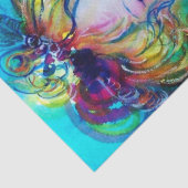 フェザードマスク付き女性/ベネチアンマスカレード 薄葉紙 (詳細)