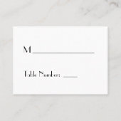 フェザード1920の座席表 プレイスカード (裏面)