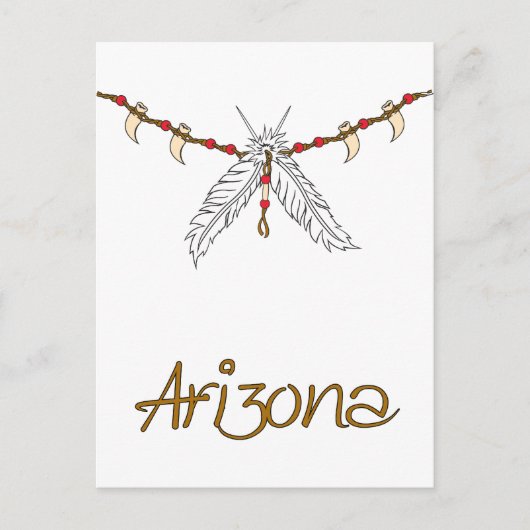 フェザーネックレス ポストカード (正面)