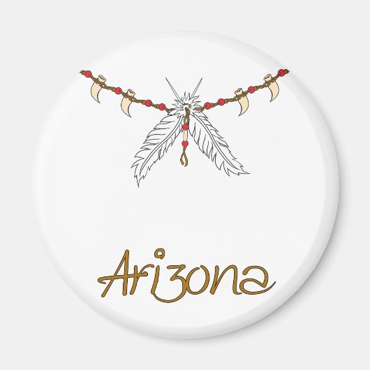 フェザーネックレス マグネット (正面)