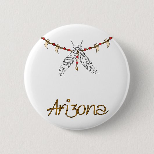 フェザーネックレス 缶バッジ (正面)