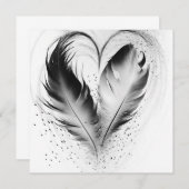 フェザーハート – 白黒 (正面/裏面)