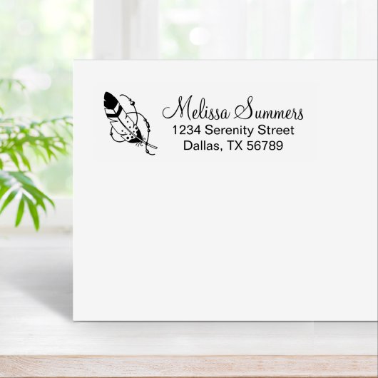 フェザービーズズトリバルボホアミュレットアドレス ラバースタンプ