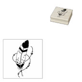 フェザービーズズトリバルボホアミュレ ラバースタンプ (押印)