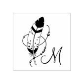 フェザービーズトライバルボホアミュレーモノグラム ラバースタンプ (インプリント)