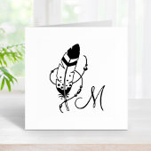 フェザービーズトライバルボホアミュレーモノグラム ラバースタンプ