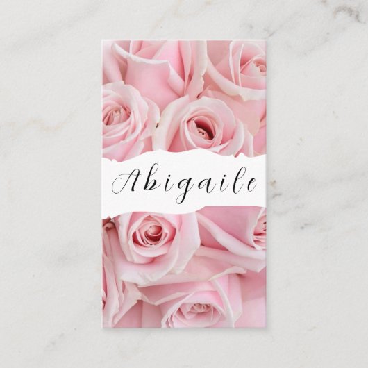 フェザーベクターシームレスヴィンテージバラビジネスカー 名刺 (正面)