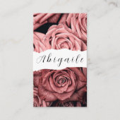 フェザーベクターシームレスヴィンテージバラビジネスカー 名刺 (正面)