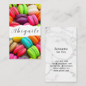 フェザーベクターシームレスヴィンテージマカロン 名刺 (正面/裏面)