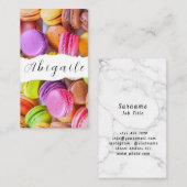 フェザーベクターシームレスヴィンテージマカロン 名刺 (正面/裏面)