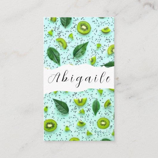 フェザーベクターシームレスヴィンテージ新鮮 名刺 (正面)