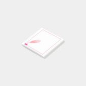 フェザーペンデザインの四角いノート ポストイット (アングル)