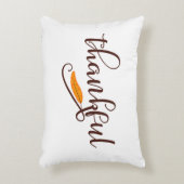 フェザーボホ先住民感謝fulタイポグラフィ アクセントクッション (正面(垂直))