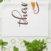 フェザーボホ先住民感謝fulタイポグラフィ キッチンタオル (折り畳み)