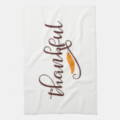 フェザーボホ先住民感謝fulタイポグラフィ キッチンタオル (縦)