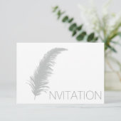 フェザーポエトリー夕べ招待状VIP招待状 招待状 (スタンド正面)