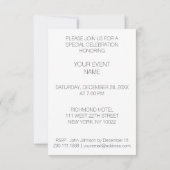 フェザーポエトリー夕べ招待状VIP招待状 招待状 (裏面)