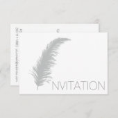 フェザーポエトリー夕べ招待状VIP招待状 招待状 (正面/裏面)