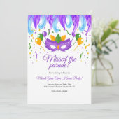 フェザーマスクマルディグラスパーティー 招待状 (スタンド正面)