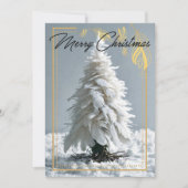 フェザーモダンクリスマスツリー シーズンカード (正面)