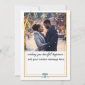 フェザーモダンクリスマスツリー シーズンカード (裏面)