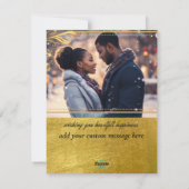 フェザーモダンクリスマスツリー |写真 シーズンカード (裏面)