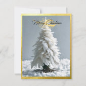 フェザーモダンクリスマスツリー |写真 シーズンカード (正面)