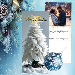 フェザーモダンクリスマスツリー |写真 シーズンカード