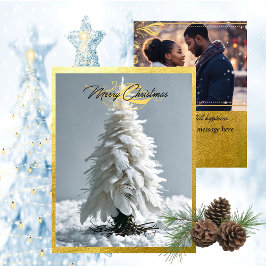 フェザーモダンクリスマスツリー |写真 シーズンカード