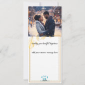 フェザーモダンクリスマスツリー |写真 シーズンカード (裏面)