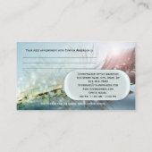 フェザーライトカイロプラクターアポイントメントカード 予約カード (裏面)